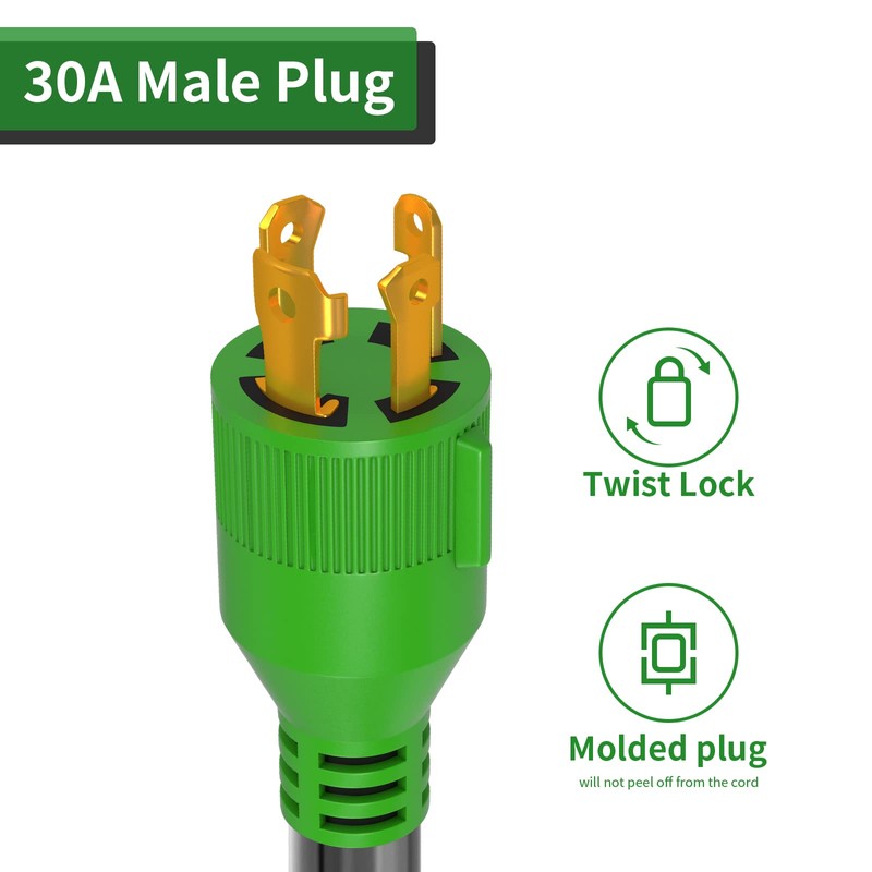RVGUARD Welder Adapter, Generator 4 Prong 30 Amp to Welder