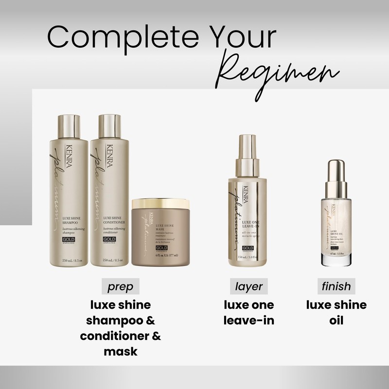 Kenra Professional Platinum Luxe Shine Shampoo | Gold Enriched |