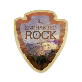 Die Cut Sticker Fredericksburg, Texas, I Heart Enchanted Rock, Contour Vinyl Sticker 3 to 6 inches, (Waterproof Decal for Cars, Water Bottles, Laptops, Coolers), Large