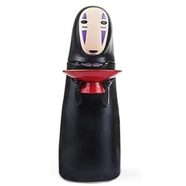 Zhanjiadm No Face Coin Bank，No Face Piggy Bank,Auto Eat Coin Music Piggy Bank, Adults Boys Kids Birthday Gifts, Black
