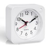 Vicloon Analoger Mini Wecker, Analog Wecker mit Nachtlicht, Schlummerfunktion,geräuschlos,Tragbarer Wecker