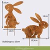 Storm's Gartenzaubereien Garden Stake – Easter Bunny, Set of 2