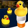 KingSom 2025 Upgraded Pool Chlorine Floater,Duck Chlorine Floaters with Light,Solar