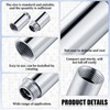Amylove 2 Pcs Shower Head Extension Arm Stainless Steel Shower
