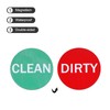 sourcing map Dishwasher Magnet Clean Dirty Sign Round Magnet Red-Green