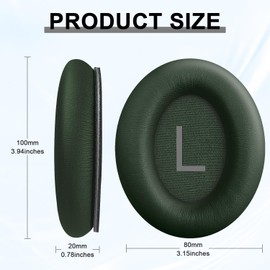 Replacement Ear Pads for Bose QuietComfort 45 (QC45)/QuietComfort SE (QC SE)/Quiet Comfort Headphones, Ear Cushions, Headset Earpads, Ear Cups Cover with Soft Protein Leather (Cypress Green)