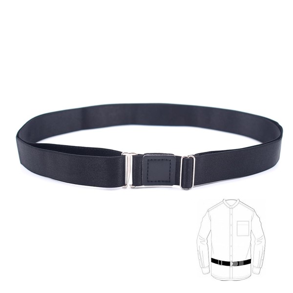NumRealm Shirt Stay Belt Unisex Adjustable Lock for Wrinkle-Free Non-Slip