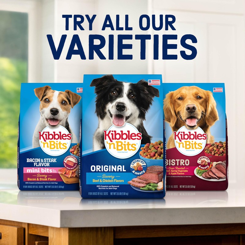 Kibbles 'n Bits Bistro Dry Dog Food, Oven Roasted Beef,