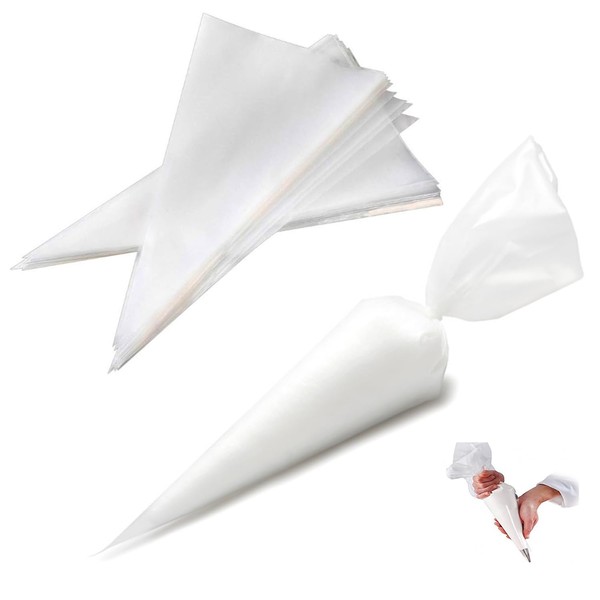 20 Disposable Piping Bags - Easy to Use Icing Bags for Professionals and Home Bakers, Ideal for Decorating Cakes, Buns, Pies, Cookies and More, Baking Equipment