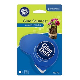 GLUE DOTS INTERNATIONAL 23680T - Dispensador cuadrado de pegamento para puntada, 450 (3/16 pulgadas), multicolor