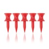ECADDIE Red 32mm Plastic Castle Graduated Golf Tees (35 Pack)