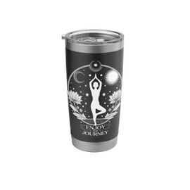 Enjoy the Journey Yoga Celestial Meditation Peace Vibes Stainless Steel Insulated Tumbler