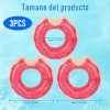 3pzs Salvavidas Inflables Donas Flotadores Para Alberca 90cm