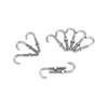 QWORK Steel J-Bolt with Nut, 5/16" x 3" Anchor Bolts,