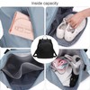 FAVORTALK Waterproof Drawstring Bag Large Capacity Drawstring Backpack with Shoe