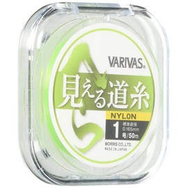 VARIVAS Nylon Line Spatula Visible Line Line 166.4 ft (50 m) No. 1.0 Flash Green