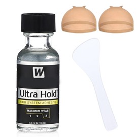 Funnaura 4PCS Wig Glue Lace Front Set, Waterproof Strong Hold Invisible Hair Bonding Glue