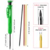Hiboom 3 Pack Solid Carpenter Pencil with 21 Refill, Long