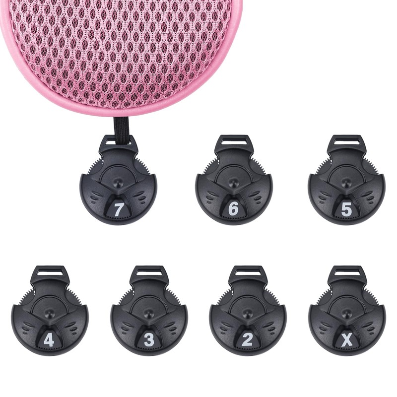 Andux 4pcs/Pack Long Neck Golf Hybrid Club Head Covers Dial