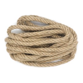 1/2 Inch Diameter Jute Rope, IMROPE Natural Jute Rope Twisted 4 Strands 25 Ft for DIY Arts Crafts, Garden, Home Decorating, Hammock for Indoor and Outdoor Use