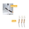 3-piece grout brush set with wooden handle, crevice cleaner with