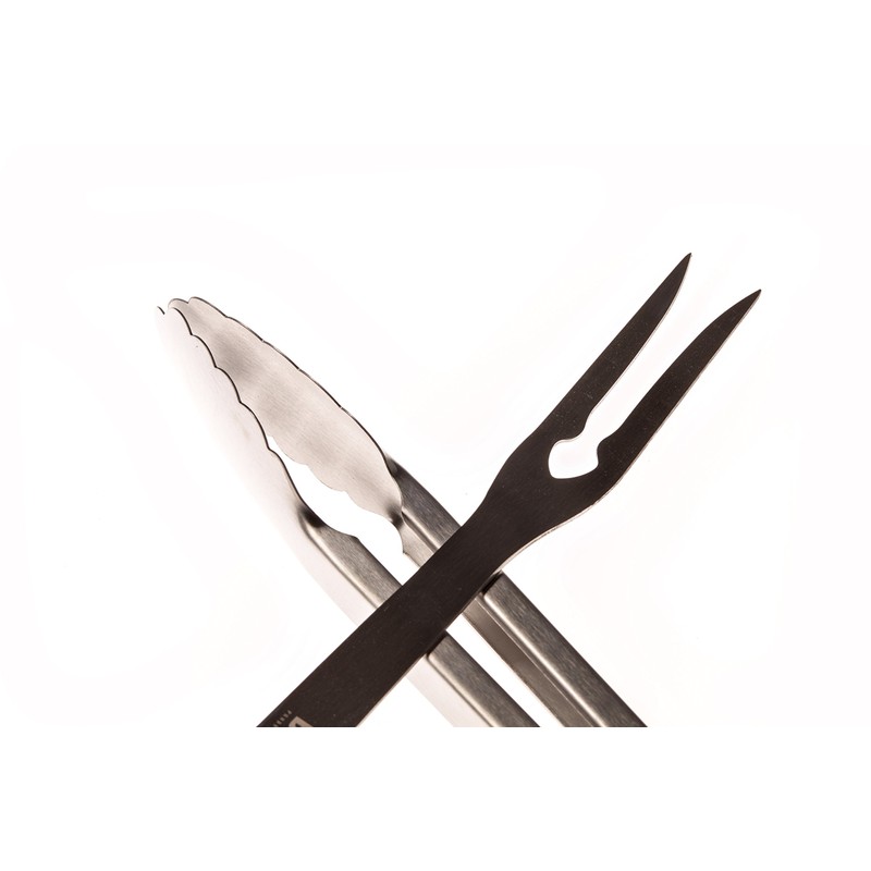 BBQ-Aid 3 Piece Grill Set BBQ Accessories - Tongs, Spatula