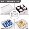 Calindiana Modern Farmhouse Metal Laundry Pods Holder Container with Lid