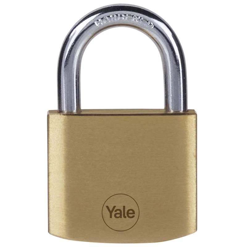 Yale - Y110B/40/122/2 Standard Security 40mm Brass Padlock, Pack of