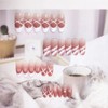 Set of 24 Nail Tips, Medium Length, Classic French x
