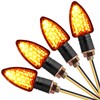 Justech 4PCS Motorcycle Indicators 15 LEDs Motorbike Turning Indicators Waterproof