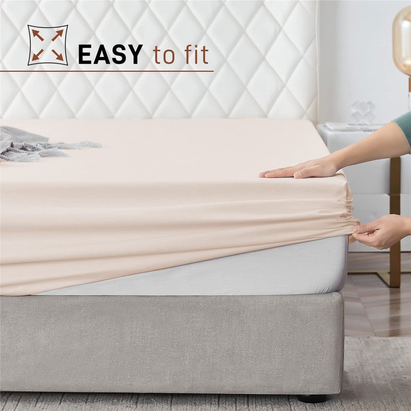 AR Ware King Size Bedding Fitted Sheets 100% Egyptian Cotton