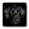 Fractal Artworks Jackapoo Dog Coaster Set of 2 with Stunning