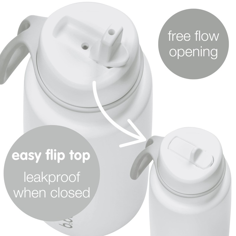 b.box Insulated Flip Top Bottle, 33.8 fl oz (1 L)