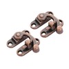 2Pcs Gift Box Fixed Hook Lock Buckle Drawers Hasp Antique