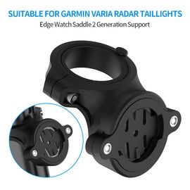 TUCANA Bike Seatpost Mount Compatible with Garmin Varia RVR315 RTL510 RTL515 Rearview and Edge 130 530 830 1030 1040 - Fit 25.4mm 28.6mm 31.4mm Bars Seat Bow