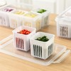 [1 Pack]Fridge Food Storage Containers with Lids Airtight Refrigerator Food