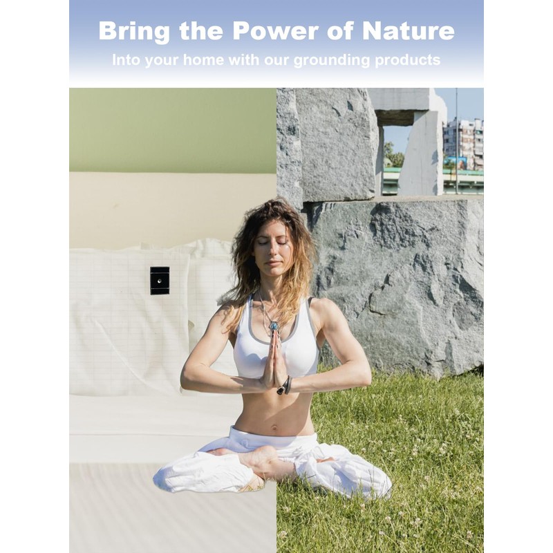 YOUBLAO Grounding Pillowcase, 90% Organic Cotton and 10% Silver Fiber