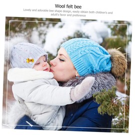 Operitacx 1 Satz Wollfilz Biene Bausätze Perlen Planke Schmilzt Bienenzeug Filzbälle Bienenwachs Reize Bienenartikel Mini Biene Figuren Balsam Plätzchen Biene Plüsch Yellow 15st