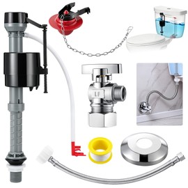 6 Pack Universal Toilet Flusher Replacement Kit and Toilet Valve Set