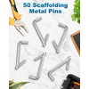 AOKLIT 50Pcs Galvanized Steel Scaffolding Toggle Pins, Scaffold Metal Locking