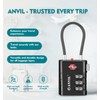 ANVIL Luggage Locks - TSA Approved, Advanced TSA008 Core, Alert