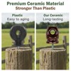 Ceramic Electric Fence Insulators, 20 Pack Heavy Duty Ceramic Insulators