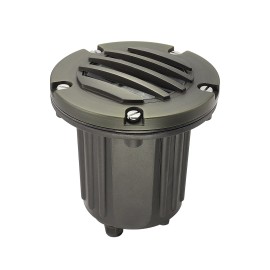 LT2202B IP65 MR16 1 Way Single Source Recessed Buried In-ground Lights Solid Die-cast Brass&PVC Antique Bronze Landscape LightsColor: Antique Bronze, Lamp Power(W): 0