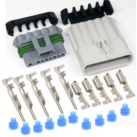 30Amp (5-PIN) Metri-Pack Waterproof Connector Terminals and Seals 10-12 AWG