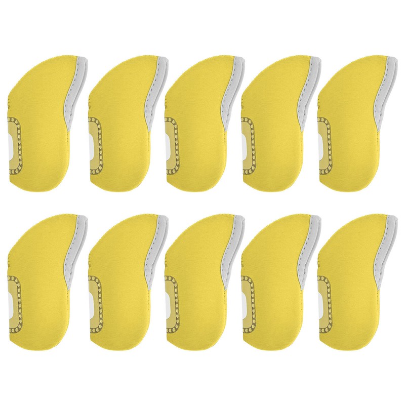 10Pcs Golf Putter Head Cover Iron Club See Through Window