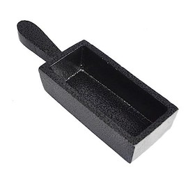 100 oz Troy Ounce Loaf Cast Iron Ingot Mold for Melting Casting Refining Gold Silver Copper Aluminum Brass Precious Metals