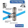 MSAEIQUN 1/4 Inch 304 Stainless Steel Quick Connect Fitting, Push