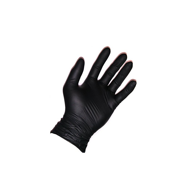 Bodyguards Black Nitrile Disposable Gloves GL897 Powder Free Tattoo Mechanic