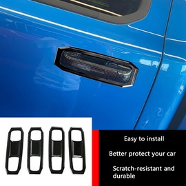 KELEIMAI Car Accessories Fit for Dodge Ram 1500 2025 2024 2023 2022 2021 2020 2019 Exterior Door Handle Bowl Protector Cover Trims (Glossy Black) ABS 8 PCS