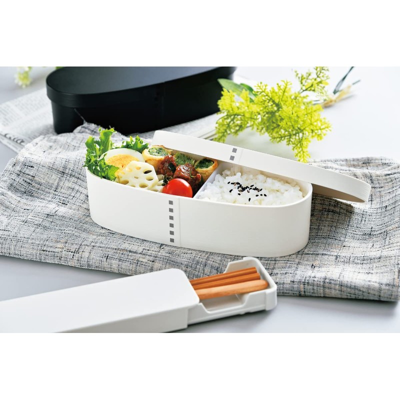 Tatsumiya Magewappa Monotone Slim 1-Tier Lunch Box Mat WH Size: